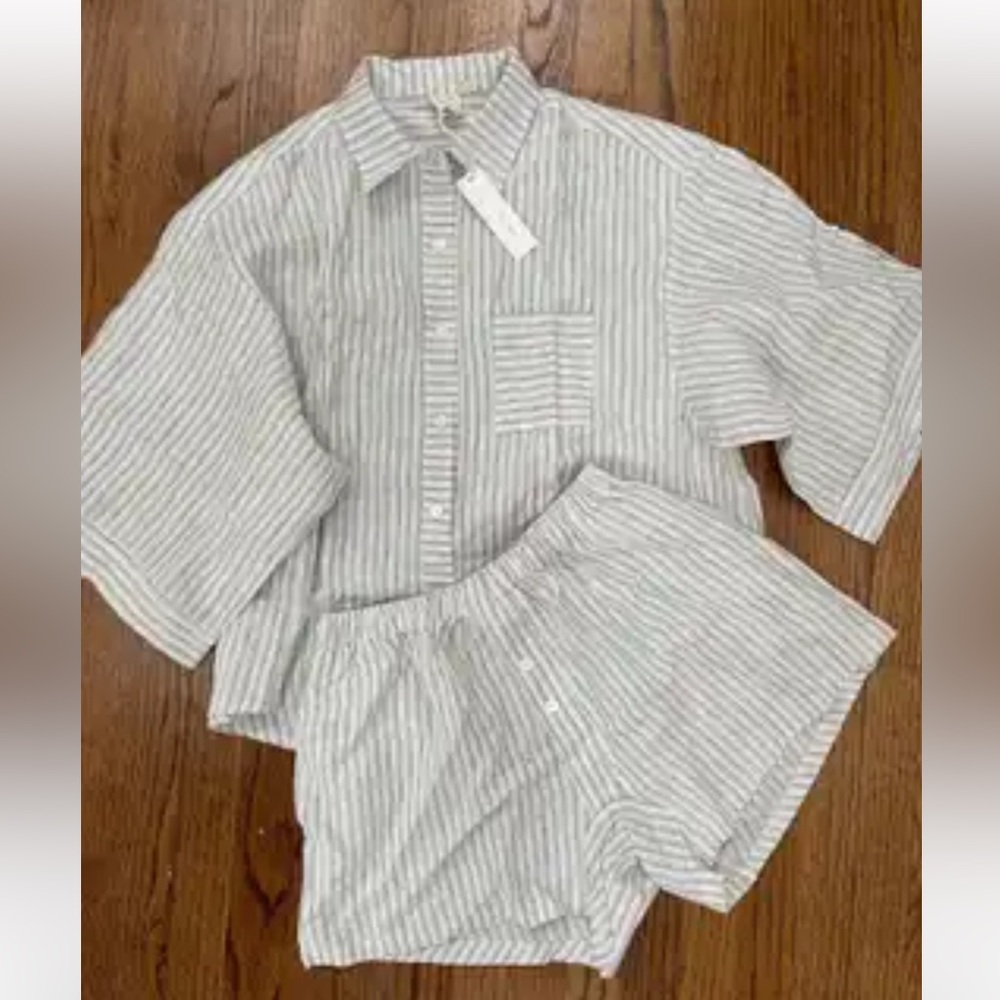 NWT Deiji studios 03 river stripe XL SET!